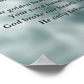 Engelgebet-Beileid Poster (Ecke)