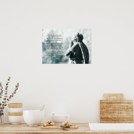 Engelgebet-Beileid Poster (Küche)