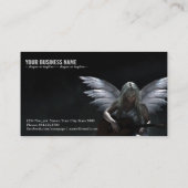 Engelgitarre dunkelweiß visitenkarte (Rückseite)