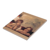 Engelglaube Raphael Vintages altes Gemälde Segen Fliese (Seite)