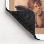 Engelglaube Raphael Vintages altes Gemälde Segen Mousepad (Ecke)
