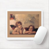 Engelglaube Raphael Vintages altes Gemälde Segen Mousepad (Mit Mouse)