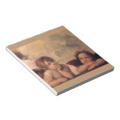 Engelglaube Raphael Vintages altes Gemälde Segen Notizblock (angewinkelt)