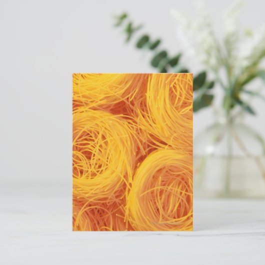 Engelhaarpasta Postkarte (Stehend Vorderseite)