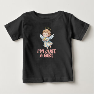 Engelhaft nur ein Mädchen Kids Baby T-shirt