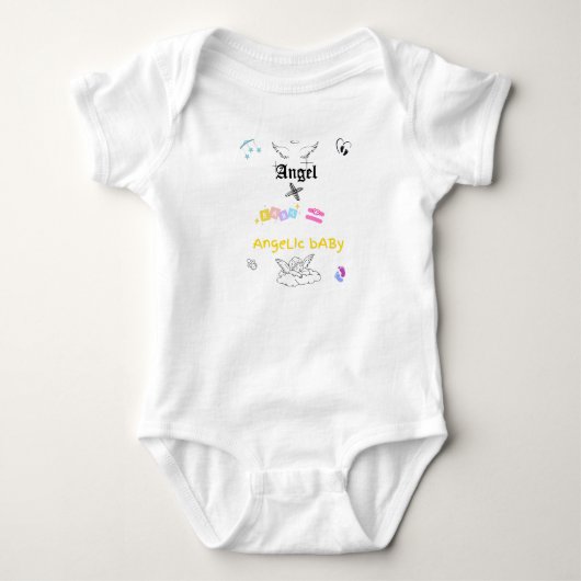 Engelhaftes Baby Strampler (Vorderseite)