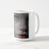 Engelhaftes Porträt Kaffeetasse (VorderseiteRechts)