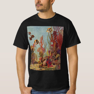 Engelhai in Korallen, Vintage Tropenfische im Ozea T-Shirt