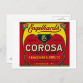 Engelhard's Coffee LabelLouisville, KY Postkarte (Vorne/Hinten)