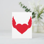 Engelherz Postkarte (Stehend Vorderseite)