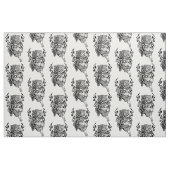 Engeliger Tiger in Flammenzungen Stoff (Fat Quarter (45,7 x 55,9 cm))