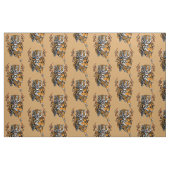 Engeliger Tiger in Flammenzungen Stoff (Fat Quarter (45,7 x 55,9 cm))