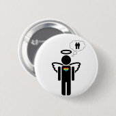 Engelikon. Junge träumt. Button (Vorne & Hinten)