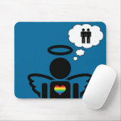 Engelikon. Junge träumt. Mousepad (Mit Mouse)