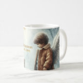 Engeljunge mit Teddybär Kaffeetasse (VorderseiteRechts)