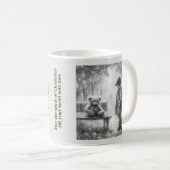 Engeljungen mit Teddybär Kaffeetasse (VorderseiteRechts)