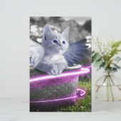 Engelkatze Briefpapier (Stehend Vorderseite)