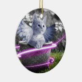 Engelkatze Keramik Ornament (Rechts)