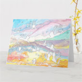 Engelkatzen im Himmel, Heimtierverlust Karte (Gelbe Blume)