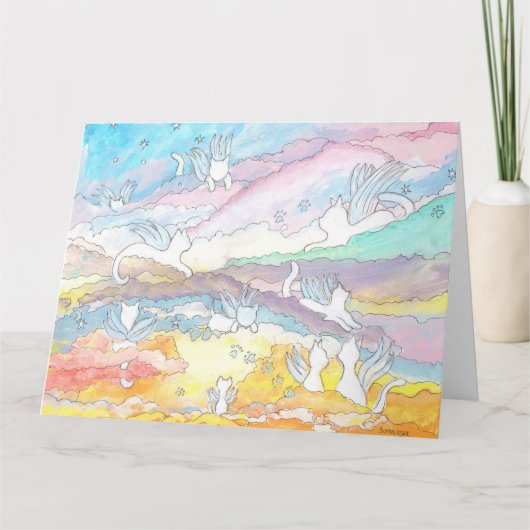 Engelkatzen im Himmel, Heimtierverlust Karte (Vorderseite)