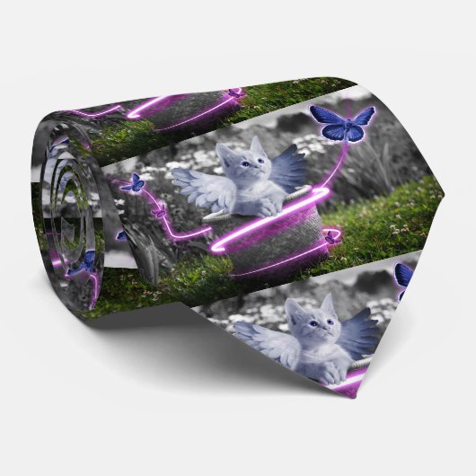 Engelkatzenhalsband Krawatte (Gerollt)