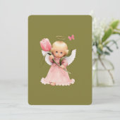 Engelkind Dankeskarte (Stehend Vorderseite)