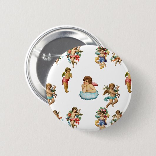 Engelkirsche antiken button (Vorne & Hinten)