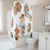 Engelkirsche antikes himmlisches viktorianisch duschvorhang (Beispiel)