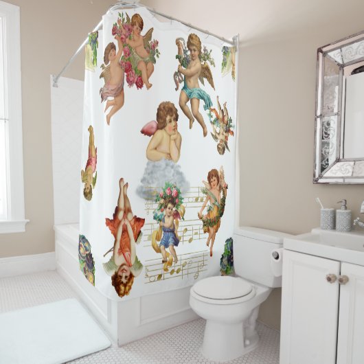 Engelkirsche antikes himmlisches viktorianisch duschvorhang (Beispiel)