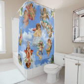 Engelkirschwolken himmlisch viktorianisch duschvorhang (Beispiel)