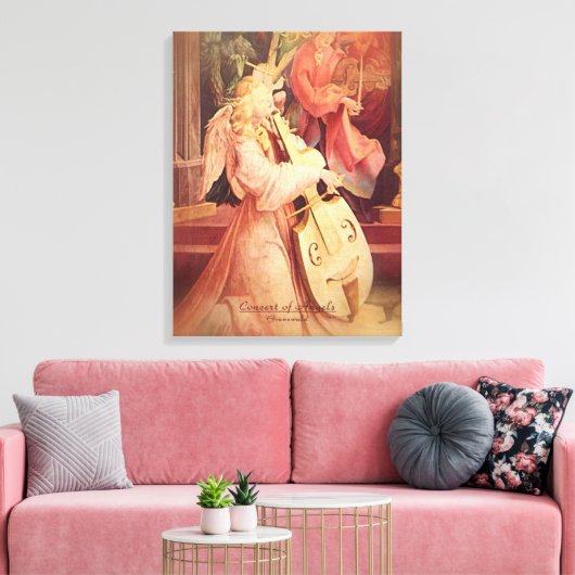 Engelkonzert Leinwanddruck (Insitu (Wohnzimmer))