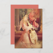 Engelkonzert mit Schrift Begleitkarte (Vorne/Hinten)