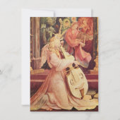 Engelkonzert mit Schrift Feiertagskarte (Vorderseite)