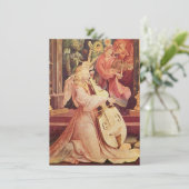 Engelkonzert mit Schrift Feiertagskarte (Stehend Vorderseite)