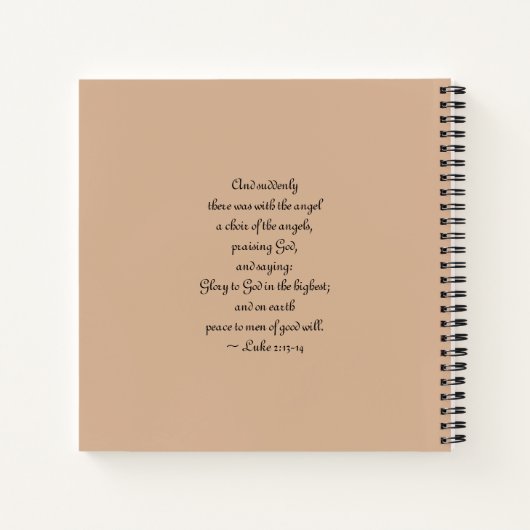 Engelkonzert mit Schrift Notizblock (Rückseite)