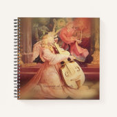 Engelkonzert mit Schrift Notizblock (Vorderseite)