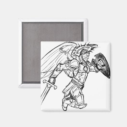 Engelkrieger Magnet (Vorderseite/Rückseite)