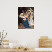 Engellied (1881) von Bouguereau Poster (Küche)