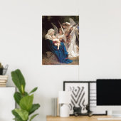 Engellied (1881) von Bouguereau Poster (Heimbüro)