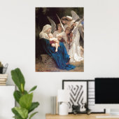 Engellied (1881) von Bouguereau Poster (Heimbüro)