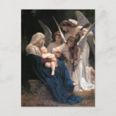 Engellied (1881) von Bouguereau Postkarte (Vorderseite)