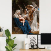 Engellied von William-Adolphe Bouguereau B Poster (Heimbüro)