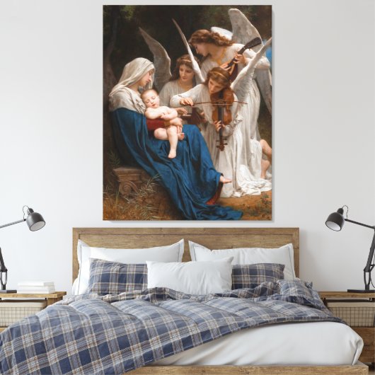 Engellied von William-Adolphe Bouguereau C Leinwanddruck (Insitu (Schlafzimmer))
