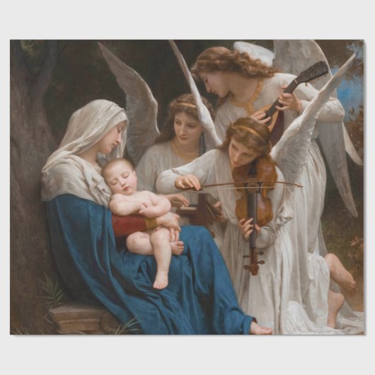 Engellied von William-Adolphe Bouguereau Geschenkpapier (Flach)