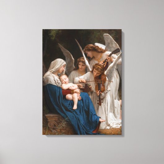 Engellied von William-Adolphe Bouguereau Leinwanddruck (Vorderseite)