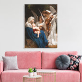 Engellied von William-Adolphe Bouguereau Leinwanddruck (Insitu (Wohnzimmer))