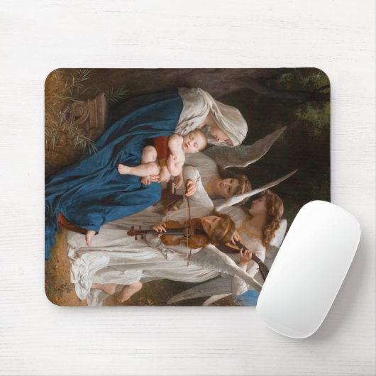 Engellied von William-Adolphe Bouguereau Mousepad (Mit Mouse)