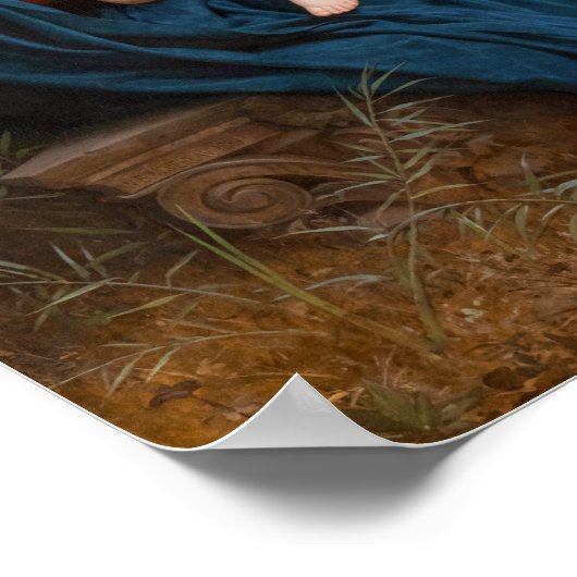 Engellied von William-Adolphe Bouguereau Poster (Ecke)