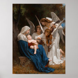 Engellied von William-Adolphe Bouguereau Poster