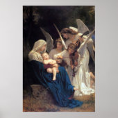 Engellied von William Adolphe Bouguereau Poster (Vorne)